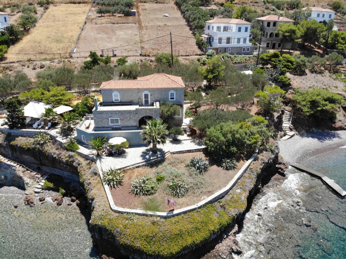 Lady Of Hydra Villa, Sea Front View, Private Beach Exteriör bild