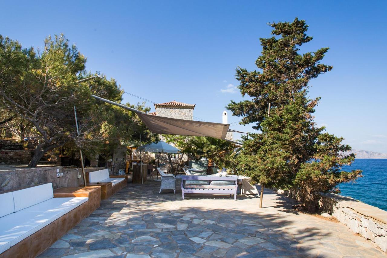 Lady Of Hydra Villa, Sea Front View, Private Beach Exteriör bild