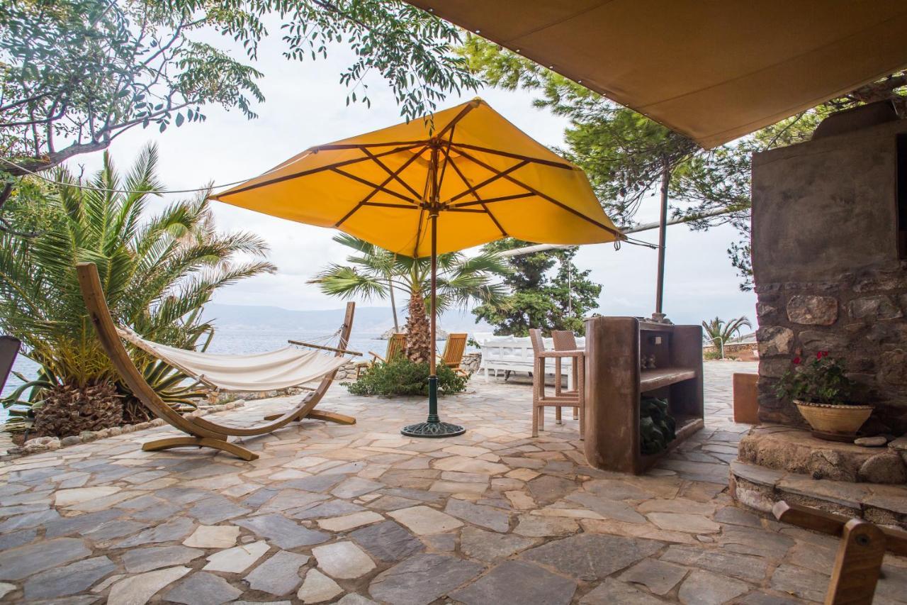 Lady Of Hydra Villa, Sea Front View, Private Beach Exteriör bild