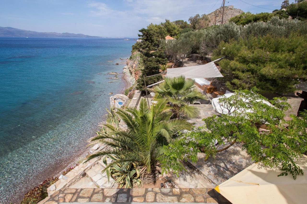 Lady Of Hydra Villa, Sea Front View, Private Beach Exteriör bild