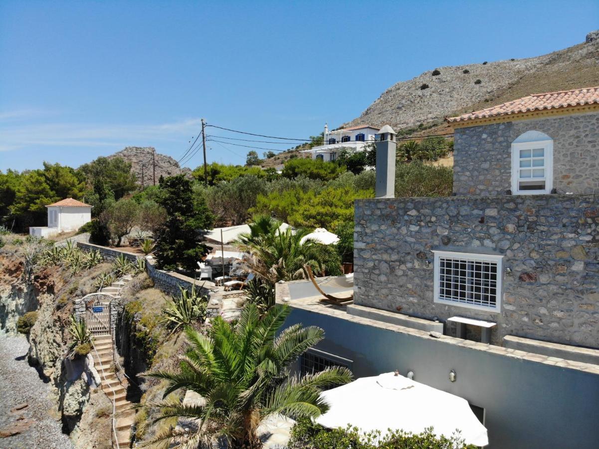 Lady Of Hydra Villa, Sea Front View, Private Beach Exteriör bild